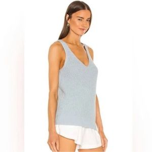 John + Jenn Blue knit Sweater tank top
